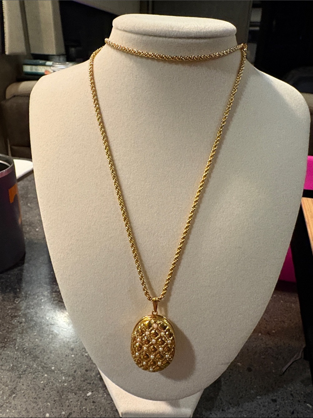 Joan Rivers Gold-Tone Locket Pendant Necklace - Gold
